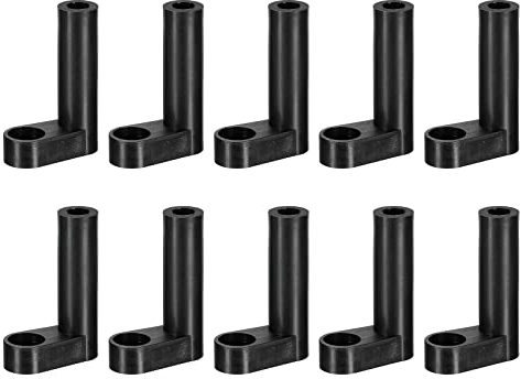 sourcing map 20 Stück PCB Kunststoff Feste Füße Leiterplatte Schwarz Montage Abstandhalter 30mm für Mainboard Spielkonsole