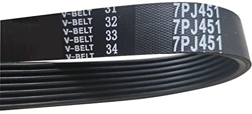 Generisch 2 Stück 7PJ451 Poly-V-Riemen PJ451, 7-Rippen-Rasenmäher-Riemen, Laufband-Motorriemen, Antriebsmotorriemen