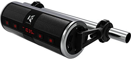 KSPEAKER Motorrad-Lautsprecher, Bluetooth, wasserdicht, Radio, Audio-System, eingebauter Verstärker, 7,6 cm, Metall, MP3-Player, ideal für ATV, Roller, Fahrrad, 12 Volt Fahrzeug