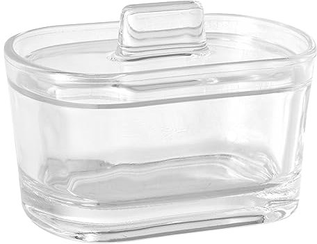 Emilja Zuckerdose Parmesandose Marmeladenglas Honigglas Schmuckdose oval aus Glas