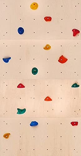 Create for you® - Kletterwand Kinderzimmer + 15 Klettersteine - Kletterwand für Kinder Indoor - Klettergerüst und Spielgeräte Indoor - Klettern mit Klettergriffe für Kinder - 240x120 cm