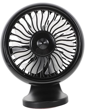 FELTECHELECTR Ventilateur Électrique De Voiture Avec Lumière Led Ventilateur Usb Silencieux Pour Aération Et Refroidissement Véhicule Compact Et Pratique