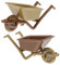 KICHOUSE 2 Pz modello di carrello mini carriola modello di carriola in miniatura arredamento Modelli decorazione del carrello di simulazione modello in plastica torta AbS