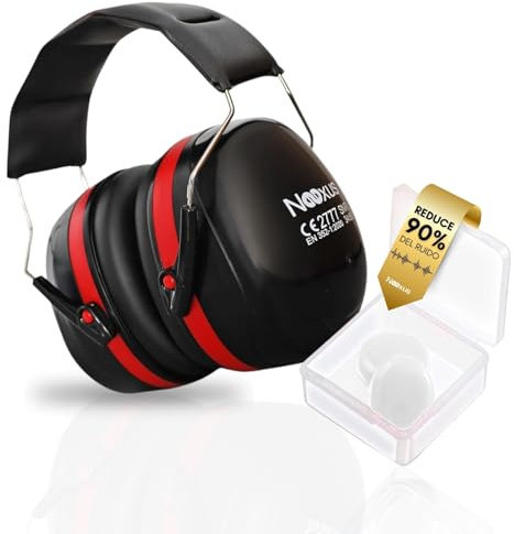 Nexus Cascos Insonorizacion Para Estudiar con tapones oidos cancelacion de ruido 34dB | Cascos Cancelación de Ruido | Cascos Antiruido | Cascos Insonorizados | Auriculares Cancelacion Ruido (FBA)