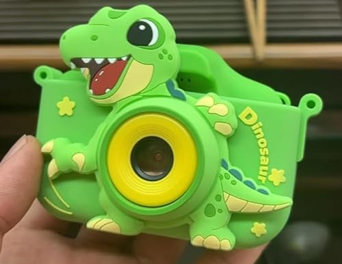 Camara Fotos Infantil Juguete de para Niños y Niñas de 3 4 5 6 7-10 Años, 48MP y 1080P HD Camara de Fotos Regalo Niña 3 4 5 6 Años, Juguete para Niños con Tarjeta 32 GB SD y Funda de Silicona (Verde)
