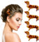 Huiguli 4Pcs Pinza para el Pelo de Perro, Antideslizantes Perro Salchicha Pinza Pelo, Bonito Pasador Animales Salchicha Pelo para Niñas, Mujeres, Amantes De Los Perros