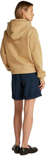 Tommy Hilfiger Sweat à Capuche Femme avec Logo, Beige (Safari Canvas), XL