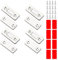 UBRAVE 4 Pack Magnetschnäpper,Ultra Dünn Türmagnete Selbstklebend,Türmagnet Magnet Selbstklebend,Für Möbeltüren Kabinett Balkontür Schiebetür Magnetschloss Türschließe (Silbrig)