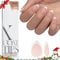 BTArtbox Extra Short Almond Nail Tips - 160 PCS XCOATTIPS Press on Nails French Tip False Nails, Nude Soak Off Soft Gel Nail Tips for Gel Extensions in 16 Sizes