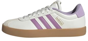 adidas VL Court 3.0 Shoes, Sneaker Donna, Core White Preloved Purple Powder Plum, 40 EU