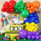 HILAVO Luftballons Bunt 136 Stück Luftballon Girlande Regenbogen Rosa Blau Grün Gelb Orange Lila Bunte Latex Helium Ballon für Karneval Zirkus Babyparty Geburtstag Hochzeit Kindergarten Party Deko