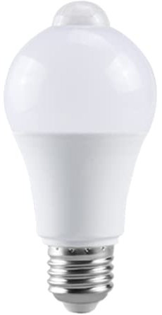 Sujurio 85-265V E27 PIR DéTecteur de Mouvement Lampe 12W Ampoule avec DéTecteur de Mouvement Infrarouge DéTecteur de Mouvement LumièRe de SéCurité LumièRe Chaude