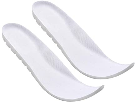 Atmungsaktive Sport Einlegesohlen 1 Paar Pu Mesh Weiß 5013-37