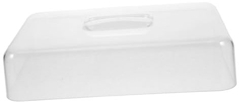 LABRIMP Rectangular Cake Stand Dome Cover for Kitchen Restaurant Cheese Cake Display