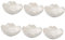 HOLIDYOYO 6pezzi Ciotole Porcellana Forma Di Petalo Di Ciliegio Per Salsa e Condimenti Piatti Per Antipasti e Dessert Elegante Stile Giapponese Per Cucina e Casa