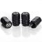 4Pcs Auto Ventilkappen für Mazda M2 M3 M5 M6 MX5 RX7 RX8 A8 CX9 MX6 R3 CX-5 CX-7 CX-8, Legiertes Ventilkappen Auto Reifenventil Kappe Staubkappen Arbeiten,Autoreifen Zubehör, Schwarz