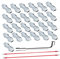 LeeQinersw 25 PCs M5 Poly Cable Plugs Set Metal Wires Splicers for Electrical