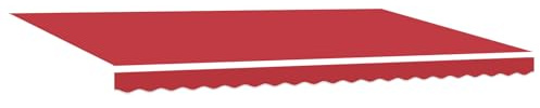 vidaXL Rote Markise Rot 500 × 300 cm Stoff
