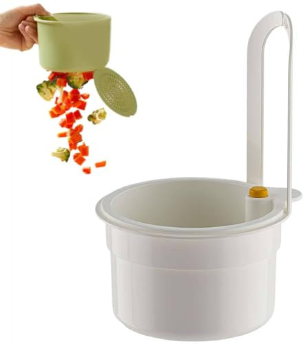 Faucet Hanging Strainer, Sink Strainer Basket, 2025 Kitchen Sink Food Waste Catcher Faucet Hanging, Press Automatic Dumping Kitchen Draining Basket, Easy Drain Filter with Bottom Release (White)