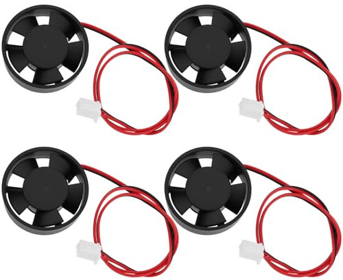 Create idea 4pcs DC 12V Laptop Mini Round Cooling Fan Voltage Current 0.04A Speed ??8500RPM 30 * 30 * 10mm