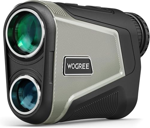 WOGREE, telemetro laser per caccia, ingrandimento 7x, 1.674 m, display OLED rosso, misurazione angolo/scansione/blocco modalità vibrazione, impermeabile, leggero per tiro con l'arco, arco