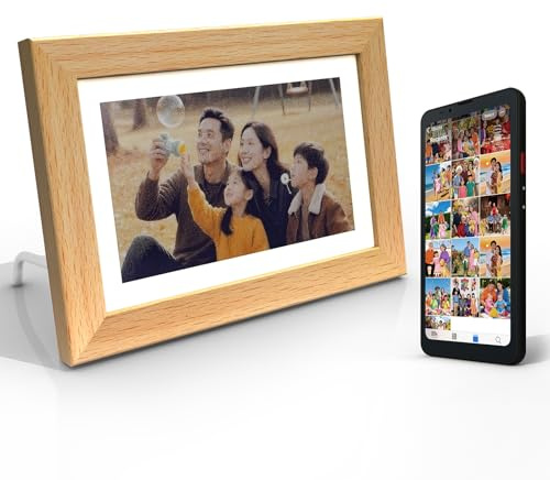 Bigme F7 Pro 7,3 Zoll WiFi Digitaler Bilderrahmen, E-Ink-Fotorahmen, energiesparend und augenschonend, Wandmontagefähig