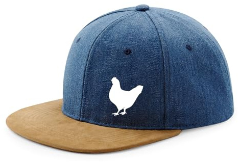 Huuraa Cappy Mütze Huhn Silhouette Geschenk | Baseballkappe Basecap Kappe Geschenkidee Unisex Baseball Cap