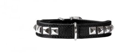 HUNTER Rocky Petit Nickel Collar, 27/20 x 24 cm, X-Small, Nappa Black