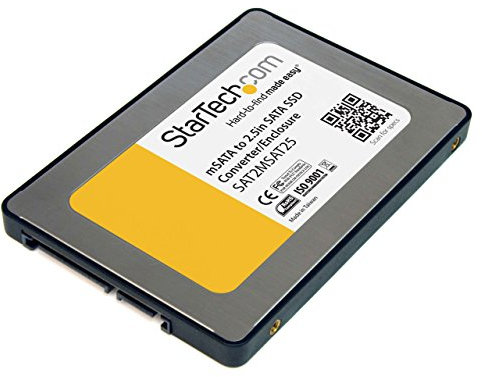 StarTech.com 2.5in SATA to Mini SATA SSD Adapter Enclosure - Mini PCIe ssd Adapter - SATA to mSATA - Mini PCIe SATA (SAT2MSAT25)
