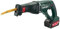 Metabo Akku-Säbelsäge ASE 18 LTX (602269610) 18V 2x Li-Ion; Ladegerät ASC 55; metaBOX 145 L, Art des Akkupacks: Li-Ion , Akkuspannung: 18 V, Akkukapazität: 2 x 4 Ah