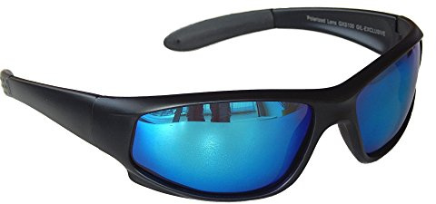 Gil SSC Sportbrille Sonnenbrille Radbrille Bikerbrille Motorradbrille Schwarz Black M 2 (Blau)
