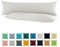 SHC by BaSaTex 2er Pack Jersey Kissenbezüge Kissenhüllen | Kopfkissenbezug aus 100% Baumwolle | 40x145 cm Seitenschläfer Kissenbezug | Farbe Weiß