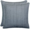 Brandsseller 2er Set Outdoor Kissen 45x45 cm – Wetterfeste Zierkissen mit Paspel in Leinenoptik – Wasserabweisende Gartenkissen & Dekokissen für draußen – Sofakissen für Balkon & Terrasse - Grau