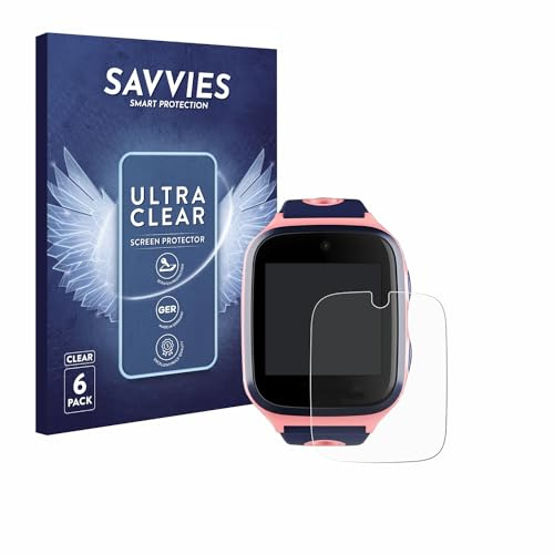 Savvies Schutzfolie für Xplora 4 | 6 Stück Transparenter Displayschutz Made in Germany Ultra-Klar Displayschutz-Folie
