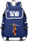 WANHONGYUE Sword Art Online SAO Anime Cosplay Schoolbag Rucksack 15.6 Laptop Backpack with USB Charging Port Blue / 7