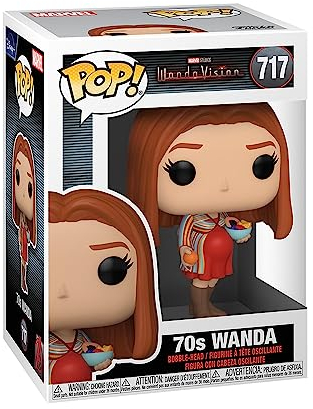 Funko Pop! Marvel: WandaVision - Wanda Maximoff 70s - Vinyl-Sammelfigur - Geschenkidee - Offizielle Handelswaren - Spielzeug Für Kinder und Erwachsene - TV Fans - Modellfigur Für Sammler