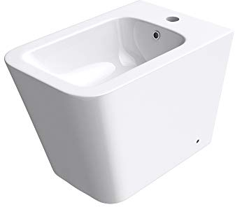 Sogood Bidet à poser Blanc Assorti au WC Bidet sur Pied en Céramique pour Salle de Bains 36x55x41cm S-Düren112