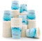 Wellsamed WELLSACUP 1000 Stück Pappbecher 180 ml, Motiv Aqua, geeignet für Heiß- und Kaltgetränke, Coffee to Go, Business, Party