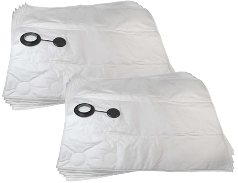 vhbw 10x Staubbeutel kompatibel mit Nilfisk Alto Attix 751-11 | Attix 751, Attix 7, Attix 751-01 Staubsauger - 88,2cm x 62cm Weiß