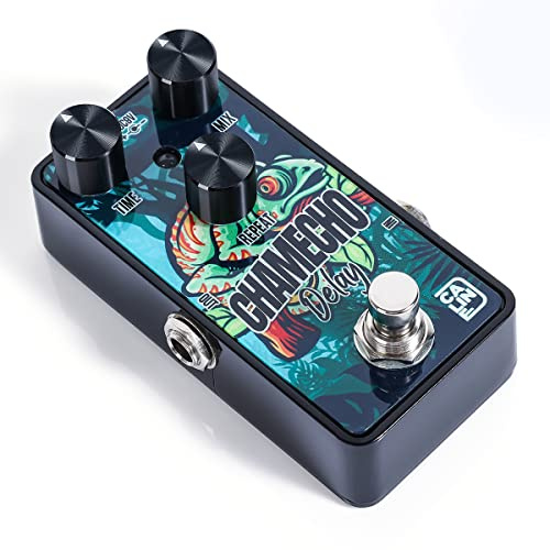 Caline G Series G009 Delay Guitar Pedal, Mini Analog Delay Effects Pedal Offering Warm Crunchy Vintage Repeats for Electric Guitar Bass