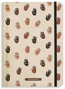 Matabooks, nachhaltige und vegane Notizbücher A5 aus Süßgraspapier, Nari, 138 Seiten, Natur, Handmade, Made in Germany (Inclusivity)