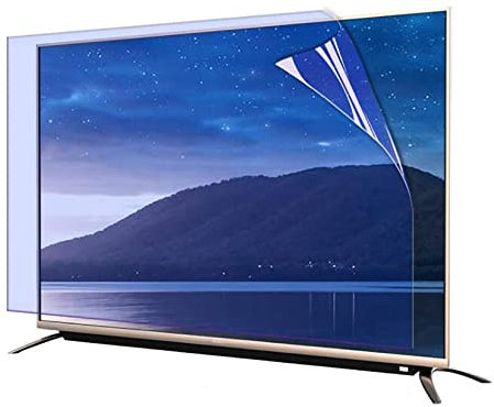WLWLEO 55 Zoll Anti Glare TV Displayschutzfolie, Anti-Blaulicht-Augenschutz-Bildschirmfilter, Ultraklare Displayschutzfolie für randlose Monitore von 50-70 Zoll,70 1561X900mm