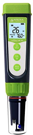 Apera GroStar GS4 pH/EC-Taschenmessgerät-Set (Gen II) | Für pH-/EC-/500ppm-/700ppm-Messungen in der Pflanzenzucht