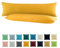SHC by BaSaTex 2er Pack Jersey Kissenbezüge Kissenhüllen | Kopfkissenbezug aus 100% Baumwolle | 40x145 cm Seitenschläfer Kissenbezug | Farbe Gold Gelb
