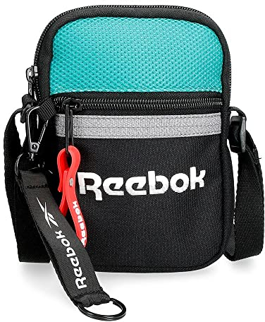 Reebok Andover Bandolera Pequeña Negro 12x17x2,5 cms Poliéster