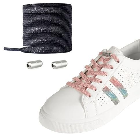 Cordones Elásticos Sin Nudo para Adultos y Niños | Con Hebilla Metal - de Goma para Zapatillas Deporte - Colores Variados