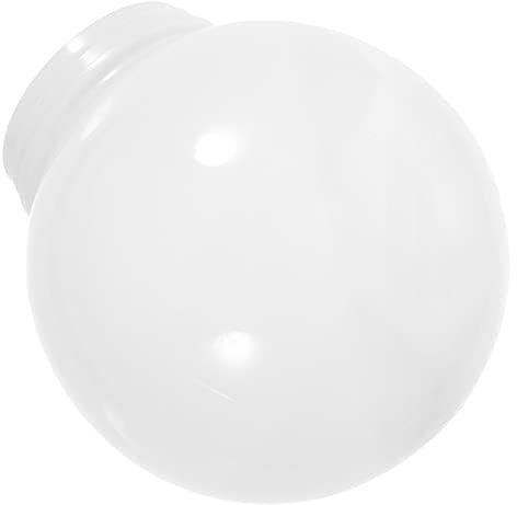 Beaupretty Lampenschirm Kugel Pole Lampenschirm Nachttisch Gartenleuchte Ersatzkugeln Für Deckenventilatoren Terrassene Acryl Kuppelabdeckung Kugelförmig Weiß