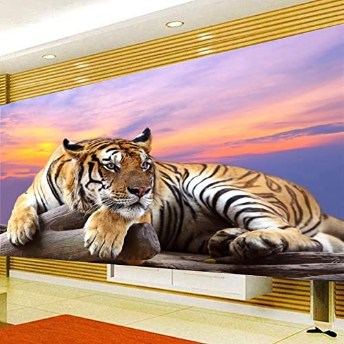 Trayosin Diamond Painting Tiere 5D Diamant Painting Bilder Erwachsene Groß xxl Diamant Malerei Tiger Kits mit Diamond Painting Zubehör Als Geschsenk Und Wanddekoration Zu Hause (120x50cm)