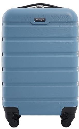 Wrangler Hardside Spinner Luggage, Blue Heaven, Carry-On 20-Inch