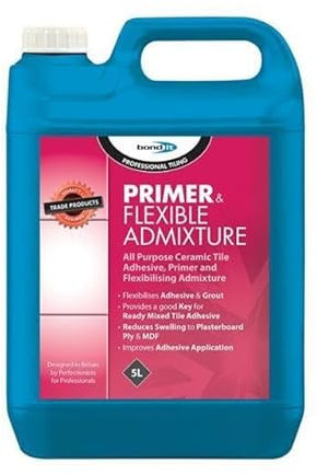 ARA CHOICE Bond It Tile Primer Flexible Admixture Tiling Wall Floor Prime Preparation All Purpose Ceramic Tile Primer Flexibilising Admixture (5L)